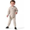 imageModern Moments by Gerber Baby and Toddler Hooded Sweater Knit Jacket ampamp JoggerTaupe