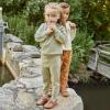 imageModern Moments by Gerber Girls Baby and Toddler Honey Comb Sweater Knit Top and Pant SetMedium Green