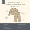 imageModern Moments by Gerber Girls Baby and Toddler Jacquard 2piece Sweater SetLt Green Mushroom Field