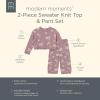 imageModern Moments by Gerber Girls Baby and Toddler Jacquard 2piece Sweater SetMd Lilac Cluster Jacquard