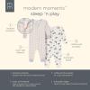 imageModern Moments by Gerber Unisex Baby Viscose Holiday 2Pack Tight Fitting Footless PajamasBlue Plaid