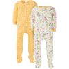 imageGerber Baby Girls 2Pack Footed Pajamas Deer 2T