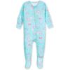 imageGerber Baby Girls Toddler ButterySoft Snug Fit Footed Pajamas with Viscose Made with EucalyptusRainbow Sky