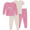 imageGerber Baby Girls Toddler Snug Fit 4Piece Pajama SetDogs