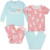 imageGerber Baby Girls Toddler Snug Fit 4Piece Pajama SetLittle Llama Pink