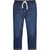 imageGerber Baby Toddler Rib Waist Stretch Denim Skinny JeansDark Blue Denim