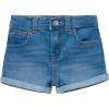 imageGerber Baby and Toddler Girls Cuffed Denim ShortsLight Blue Denim Wash
