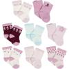 imageGerber Unisex Baby 8Pair WiggleProof SockLavender Garden