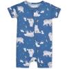 imageGerber Unisex Baby Buttery Soft Short Sleeve Romper with Viscose Made from EucalyptusPolar Night