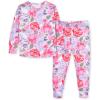 imageGerber Unisex Baby Toddler Buttery Soft 2Piece Snug Fit Pajamas with Viscose Made from EucalyptusLilac Garden