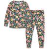 imageGerber Unisex Baby Toddler Buttery Soft 2Piece Snug Fit Pajamas with Viscose Made from EucalyptusMidnight Floral