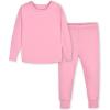 imageGerber Unisex Baby Toddler Buttery Soft 2Piece Snug Fit Pajamas with Viscose Made from EucalyptusPink Lemonade