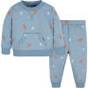 imageGerber babyboys Baby Boys Toddler 2piece Fleece Sweatshirt and Jogger SetBlue Leaves