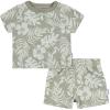 imageGerber babyboys Toddler Tshirt and Shorts SetTropical Leaves