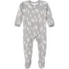 imageModern Moments by Gerber Baby Bunny Fleece Blanket SleeperGrey Heather Trees