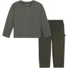imageModern Moments by Gerber Boys Baby and Toddler Henley Shirt with Corduroy Pant SetDark Green