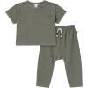 imageModern Moments by Gerber Boys Baby and Toddler Honey Comb Sweater Knit Top and Pant SetDark Green