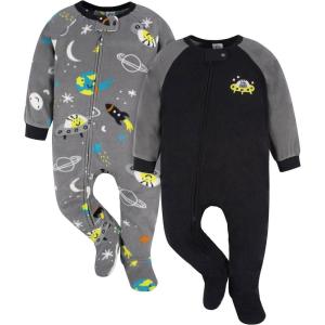 imageGerber Baby Boys 2Pack Blanket SleeperCloseoutGrey Space