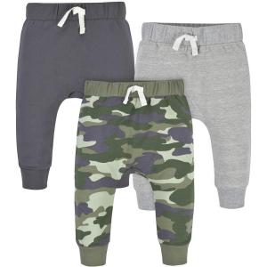 imageGerber Baby Boys Toddler 3Pack Jogger PantsCamo