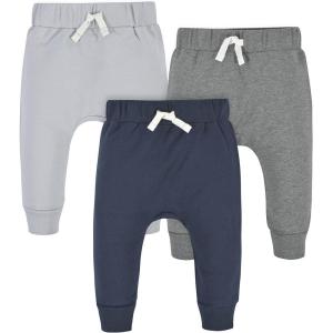 imageGerber Baby Boys Toddler 3Pack Jogger PantsNavyGray
