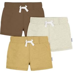 imageGerber Baby Boys Toddler 3Pack Pullon Knit ShortsNeutrals
