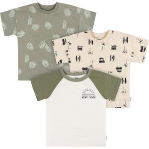 imageGerber Baby Boys Toddler 3Pack Short Sleeve Pocket TeesStay Cool