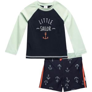 imageGerber Baby Boys Toddler Long Sleeved Rashguard Swim Bathing Suit SetAnchors