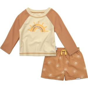 imageGerber Baby Boys Toddler Long Sleeved Rashguard Swim Bathing Suit SetSuns