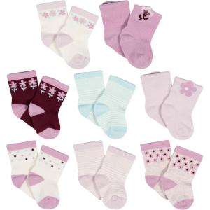 imageGerber Unisex Baby 8Pair WiggleProof SockLavender Garden