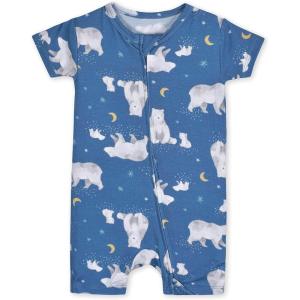 imageGerber Unisex Baby Buttery Soft Short Sleeve Romper with Viscose Made from EucalyptusPolar Night