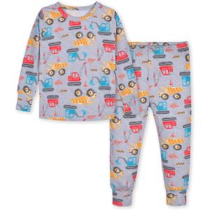 imageGerber Unisex Baby Toddler Buttery Soft 2Piece Snug Fit Pajamas with Viscose Made from EucalyptusConstruction