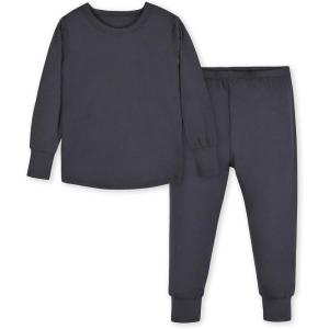 imageGerber Unisex Baby Toddler Buttery Soft 2Piece Snug Fit Pajamas with Viscose Made from EucalyptusShadow
