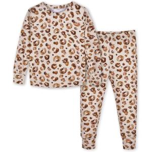 imageGerber Unisex Baby Toddler Buttery Soft 2Piece Snug Fit Pajamas with Viscose Made from EucalyptusSpotted Leopard
