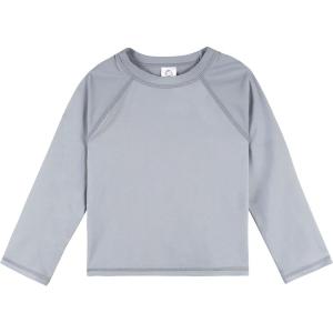imageGerber Unisex Baby Toddler UPF 50 Long Sleeve Rashguard Swim ShirtGrey