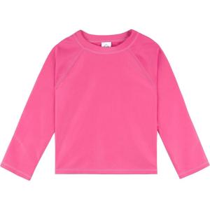 imageGerber Unisex Baby Toddler UPF 50 Long Sleeve Rashguard Swim ShirtPink