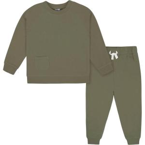 imageGerber babyboys Toddler 2piece French Terry Pullover ampamp Jogger SetGreen