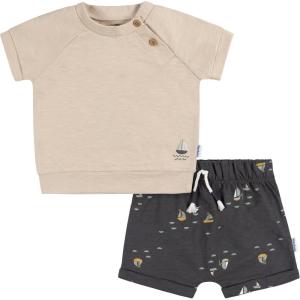 imageGerber babyboys Tshirt and Shorts SetSailboats