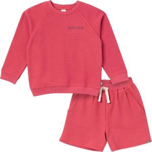imageModern Moments by Gerber Baby Boys 2piece Longsleeve Top ampamp Short SetDusty Red
