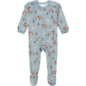 imageModern Moments by Gerber Baby Bunny Fleece Blanket SleeperBlue Camp