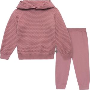 imageModern Moments by Gerber Girls Baby and Toddler Honey Comb Sweater Knit Top and Pant SetRose