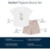 imageGerber Baby Boys 2Piece Pajama Set Sleeve Top ampamp Fleece ShortsDog