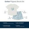 imageGerber Baby Boys 2Piece Pajama Set Sleeve Top ampamp Fleece ShortsSea