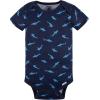 imageGerber Baby Boys 4Pack Short Sleeve Onesies BodysuitsBlue Shark