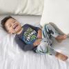 imageGerber Baby Boys 4Piece Pajama SetCloseoutEverybody Roar Blue