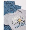 imageGerber Baby Boys 8Pack Short Sleeve Onesies BodysuitsDinosaur Blue