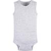 imageGerber Baby Boys MultiPack Sleeveless Onesies BodysuitBlue Stripe