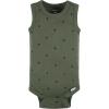 imageGerber Baby Boys MultiPack Sleeveless Onesies BodysuitGreen Stars
