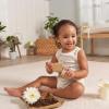 imageGerber Baby Boys MultiPack Sleeveless Onesies BodysuitIvory Safari