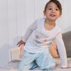 imageGerber Baby Girls 2Piece Pajama Set Top ampamp Fleece BottomSea