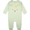 imageGerber Baby Girls 2pack Long Sleeve JumpsuitGreen Yellow Fox
